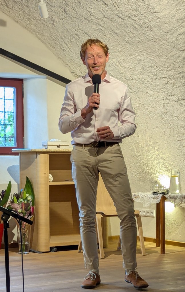 Karel Janeček pronese projev na slavnostním zahájení INSPIRA.